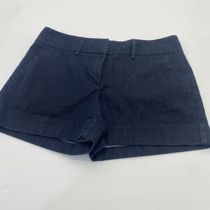 7th Avenue New York‎ & Company Women’s Stretch Chino Shorts Size 8 Blue Pockets